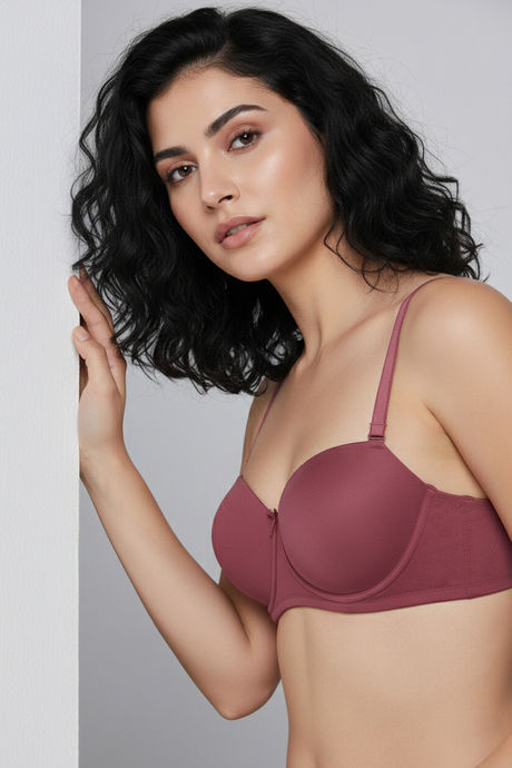 Zivame Padded Regular Wired 3/4th Coverage Strapless Bra - Deco Rose — image 5
